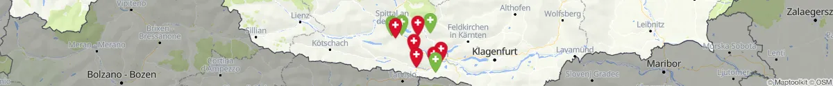 Map view for Pharmacies emergency services nearby Feld am See (Villach (Land), Kärnten)